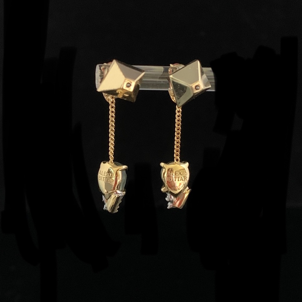 Alexis Bittar Drop Post Gemstone Crystal Earrings - Picture 4 of 12
